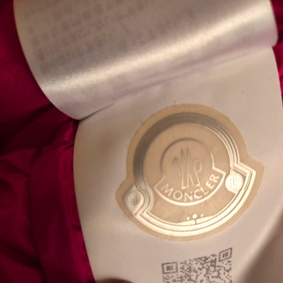 Moncler Down Hot Pink CAEN GIUBBOTTO JACKET Toddler Girl Size 3 Dry Cleaned - Picture 12 of 16